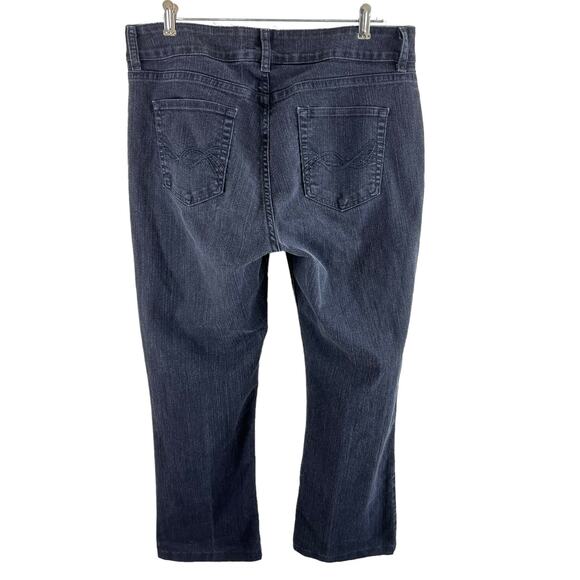 Riders By Lee Vintage Antiqued Black Denim Midrise Bootcut Jeans Size 14 - Picture 2 of 9